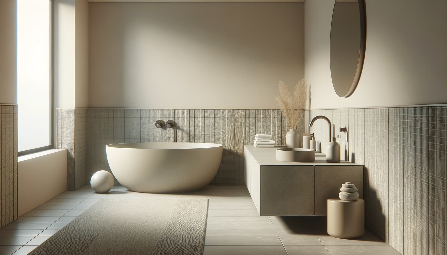 Modern bathroom interior